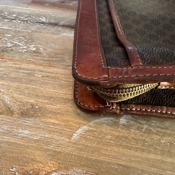 ‼️Final Sale‼️Celine Leather and Canvas Clutch/ Wristlet GUC - Picture 5 of 16